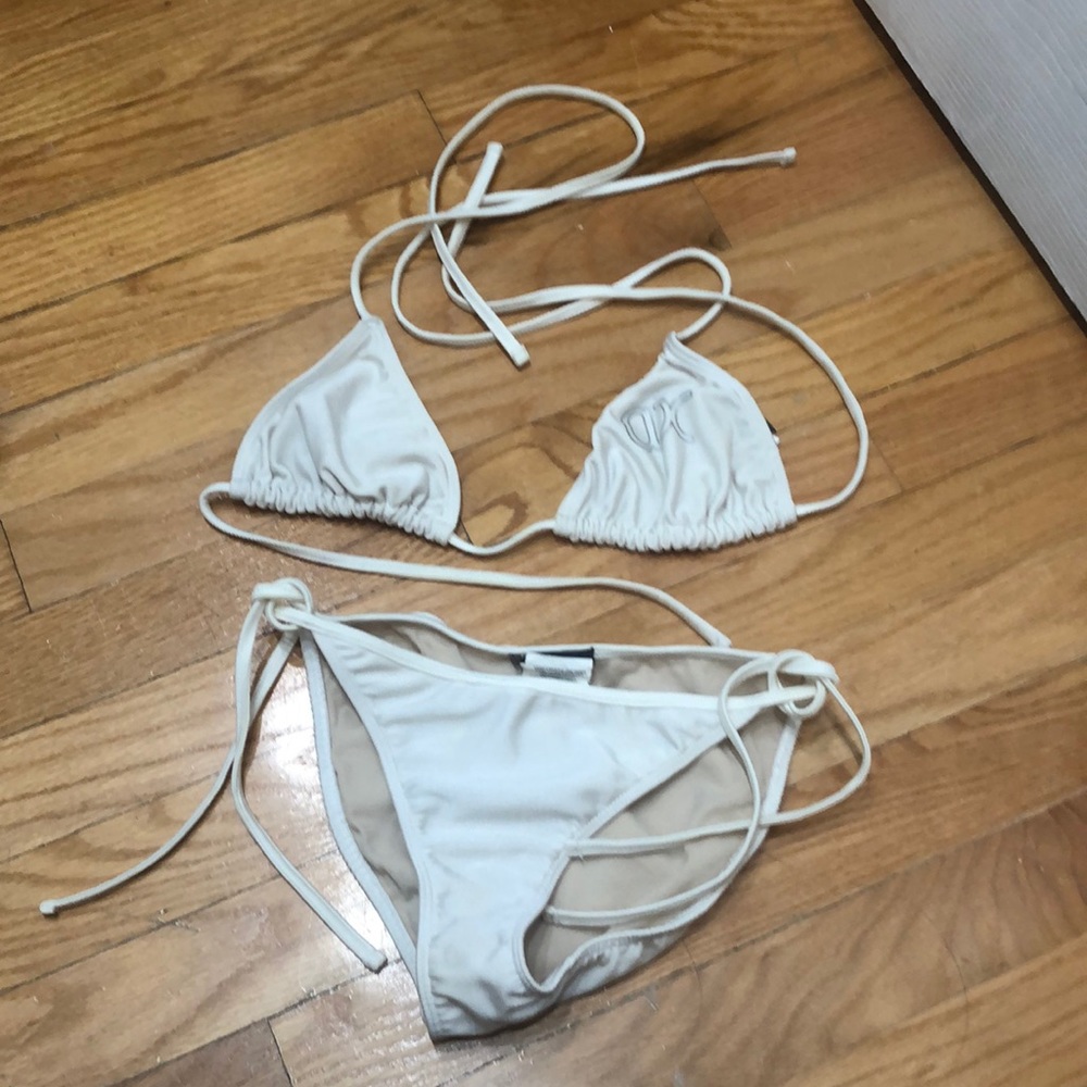 Armani Exchange White Bikini